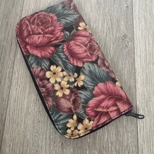 Floral Zip-Around Wallet